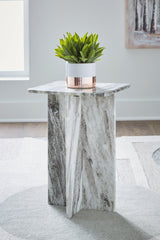 Keithwell Gray Accent Table - Ella Furniture
