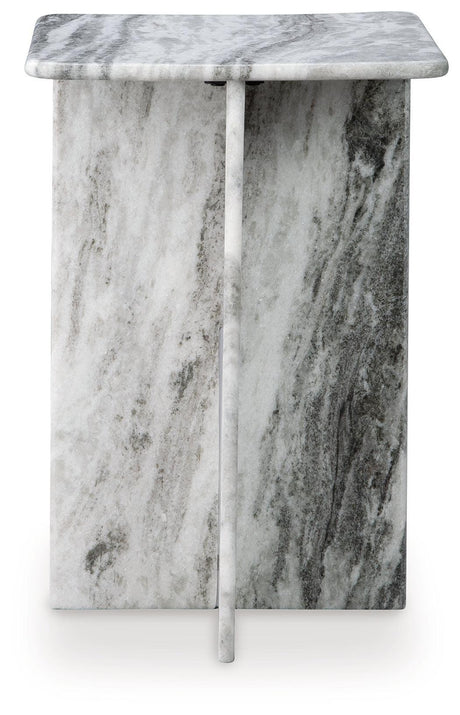 Keithwell Gray Accent Table - Ella Furniture