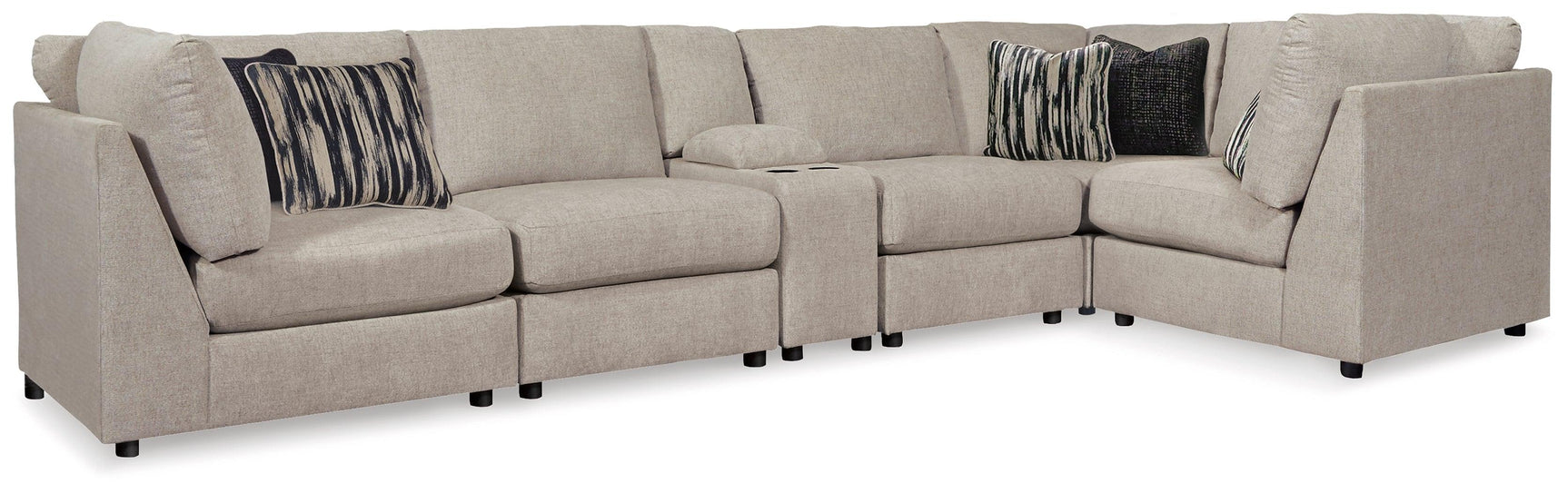 Kellway Bisque Chenille 6-Piece Sectional - Ella Furniture