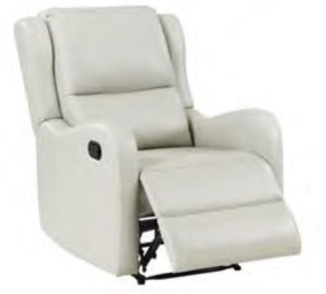 KELSEY Kelsey Upholstered English Arm Recliner Chair Ivory 609373 - Ella Furniture