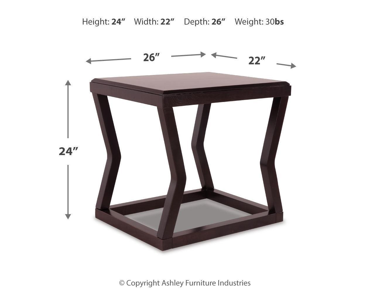 Kelton Espresso 2 End Tables - Ella Furniture