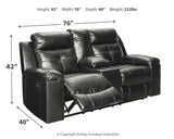 Kempten Black Sofa And Loveseat - Ella Furniture