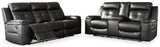 Kempten Black Sofa And Loveseat - Ella Furniture