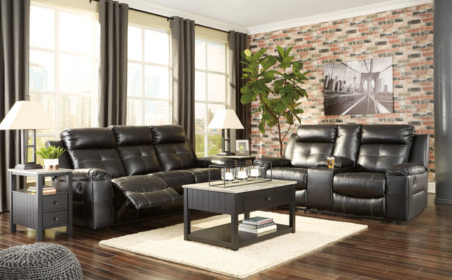 Kempten Black Sofa And Loveseat - Ella Furniture