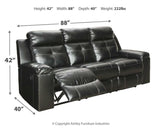 Kempten Black Sofa And Loveseat - Ella Furniture