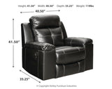 Kempten Black Sofa, Loveseat And Recliner - Ella Furniture