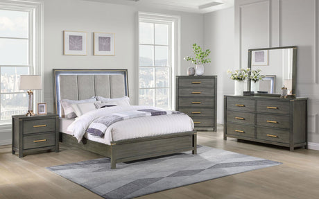 Kieran Dresser Mirror Grey 224744 - Ella Furniture