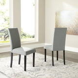 Kimonte Dark Brown/gray 2-Piece Dining Room Chair - Ella Furniture