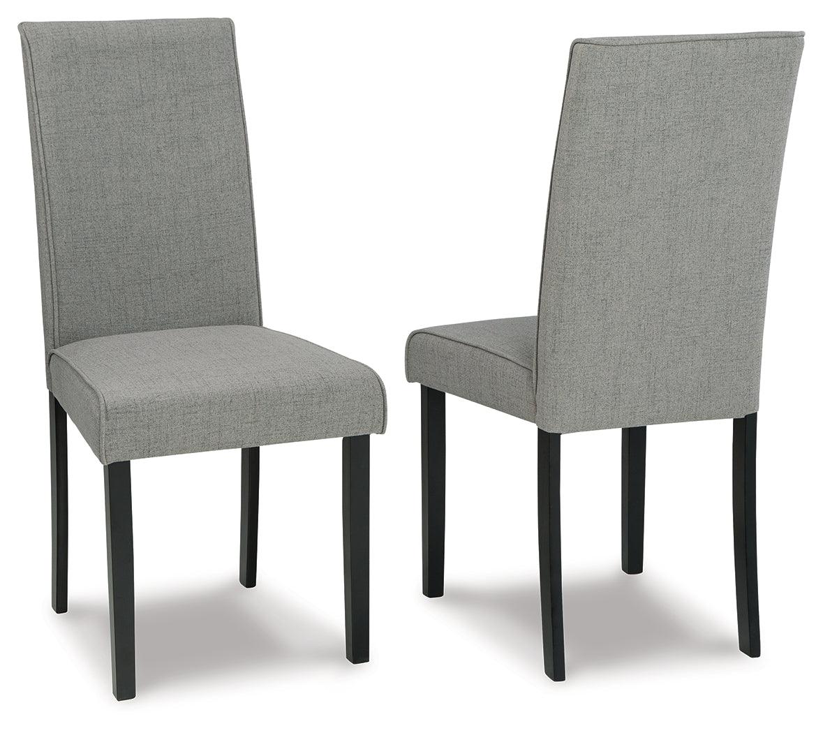 Kimonte Dark Brown/gray 2-Piece Dining Room Chair - Ella Furniture