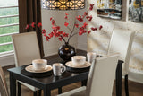 Kimonte Ivory Dining Table And 4 Chairs - Ella Furniture