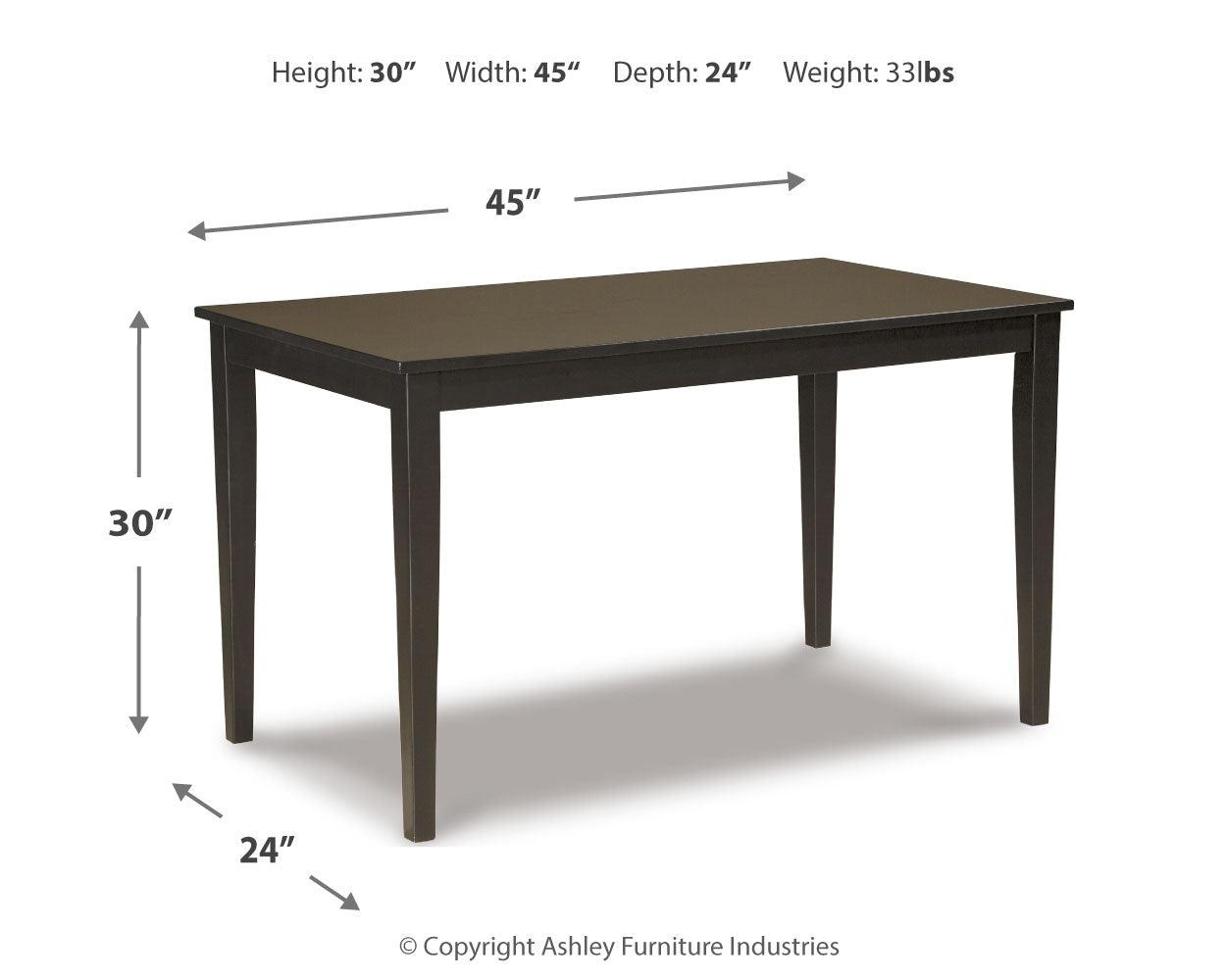 Kimonte Ivory Dining Table And 4 Chairs - Ella Furniture