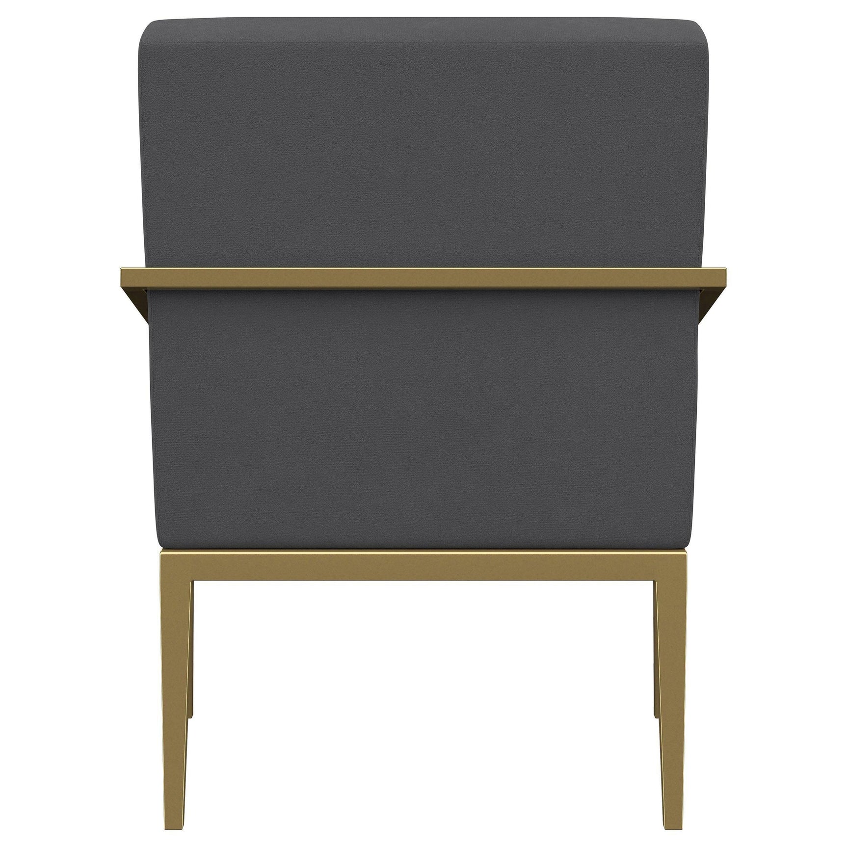 Kirra Upholstered Metal Arm Accent Chair Dark Grey 903144 - Ella Furniture