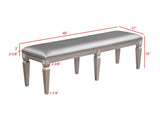 Klina Gray Modern And Sleek Glass Metal Leg Table Dining Room Set - Ella Furniture