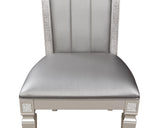 Klina Gray Modern And Sleek Glass Metal Leg Table Dining Room Set - Ella Furniture