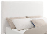 Knox Upholstered Eastern King Platform Bed Cream 302053Ke - Ella Furniture