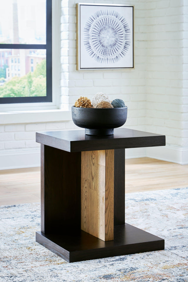 Kocomore Brown/natural Chairside End Table - Ella Furniture