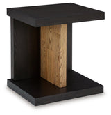 Kocomore Brown/natural Chairside End Table - Ella Furniture