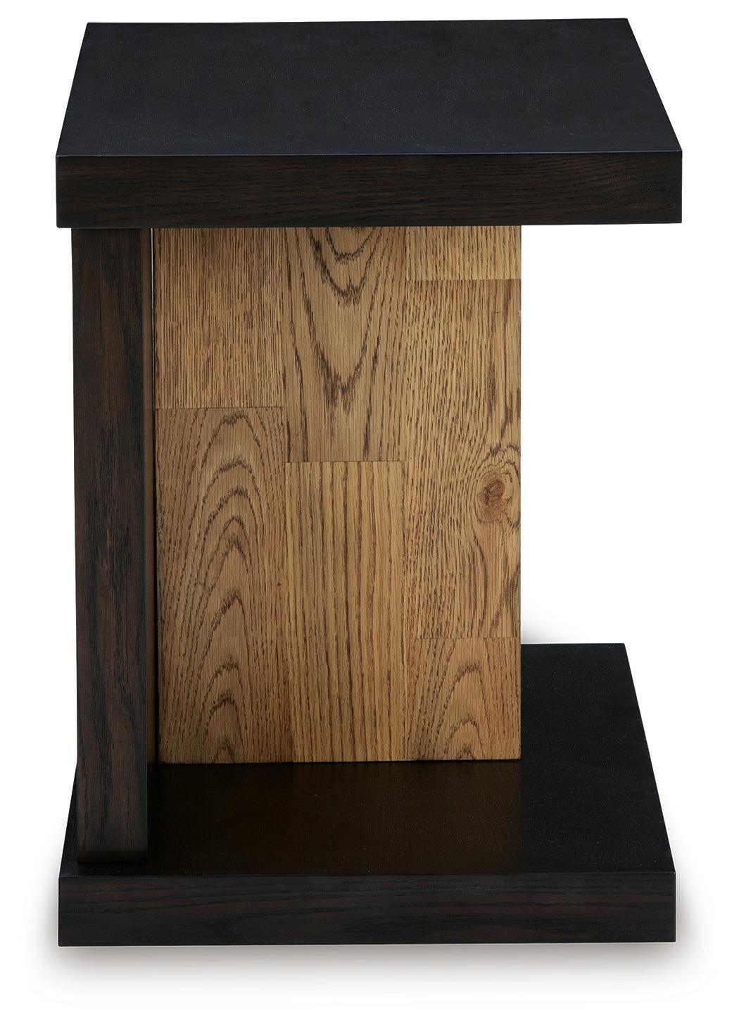 Kocomore Brown/natural Chairside End Table - Ella Furniture