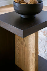 Kocomore Brown/natural Chairside End Table - Ella Furniture