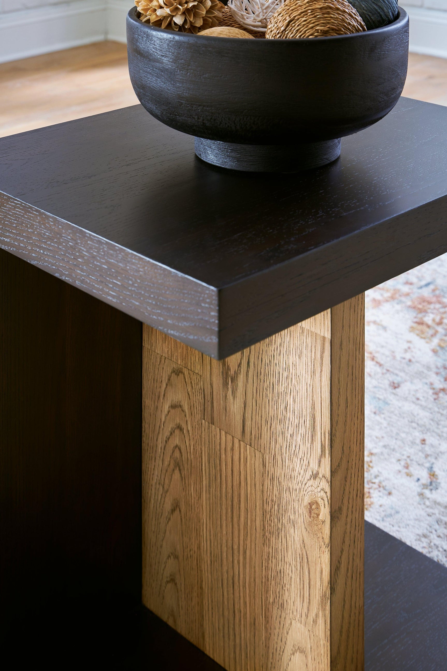 Kocomore Brown/natural Chairside End Table - Ella Furniture