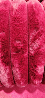Kora Fuchsia Fabric 2-Piece Sectional Sofa with Chaise view 3