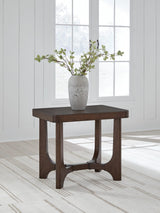 Korestone Dark Brown End Table from Ella Furniture