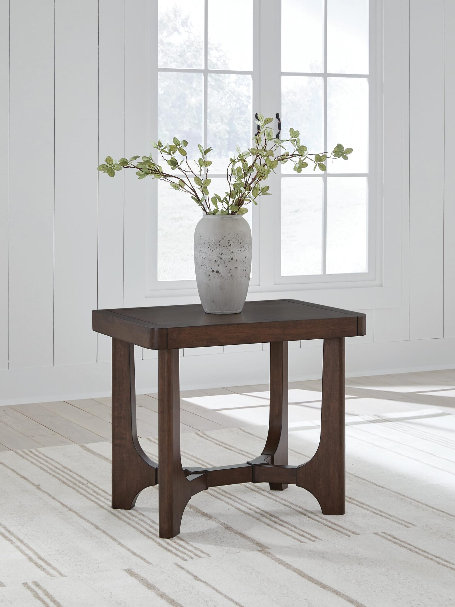 Korestone Dark Brown End Table from Ella Furniture
