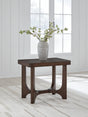 Korestone Dark Brown End Table from Ella Furniture