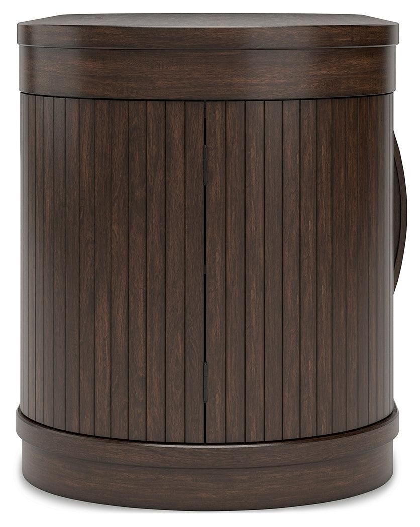 Korestone Warm Brown Home Office Desk with Chair and Storage - Ella Furniture