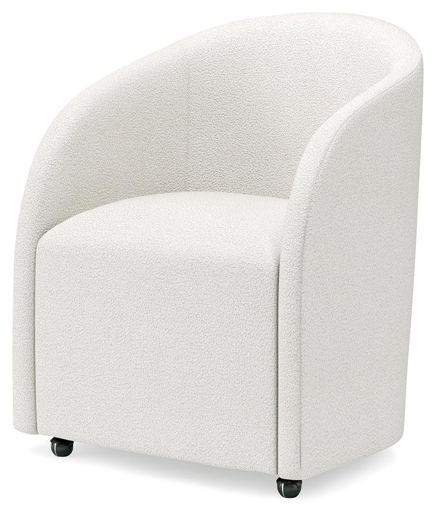 Korestone White Home Office Desk Chair - Ella Furniture