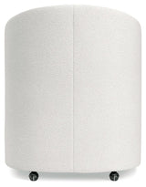 Korestone White Home Office Desk Chair - Ella Furniture