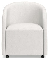 Korestone White Home Office Desk Chair - Ella Furniture