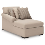 LadyMae Twill Performance Fabric,Next-Gen Nuvella™ 4-Piece Sectional with Chaise angled view