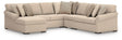 LadyMae Twill Performance Fabric,Next-Gen Nuvella™ 5-Piece Sectional with Chaise from Ella Furniture