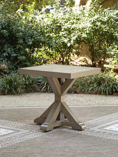Laguna Heights Beige Outdoor End Table from Ella Furniture