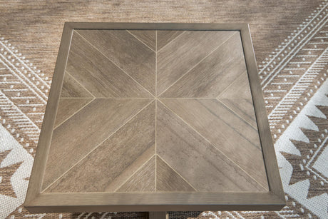 Laguna Heights Beige Outdoor End Table detail view