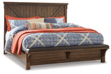 Lakeleigh Brown Panel Upholstered Bench Bedroom Set - Ella Furniture