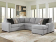 Lakepoint Nickel 2-Piece Sectional with Chaise from Ella Furniture