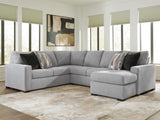 Lakepoint Nickel 2-Piece Sectional with Chaise from Ella Furniture