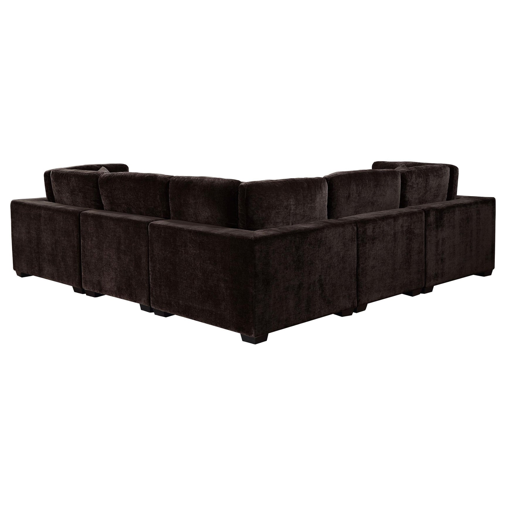 Lakeview 5-piece Upholstered Modular Sectional Chocolate 551464-SETB - Ella Furniture