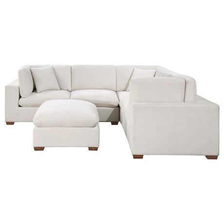 Lakeview 5-piece Upholstered Modular Sectional Sofa Ivory 551461-SETB - Ella Furniture