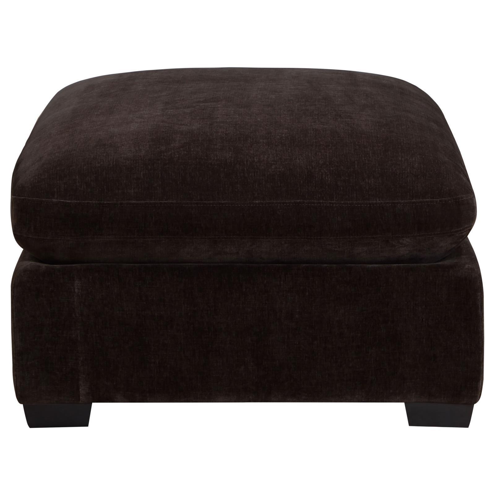 Lakeview Upholstered Ottoman Dark Chocolate 551466 - Ella Furniture