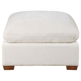 Lakeview Upholstered Ottoman Ivory 551463 - Ella Furniture