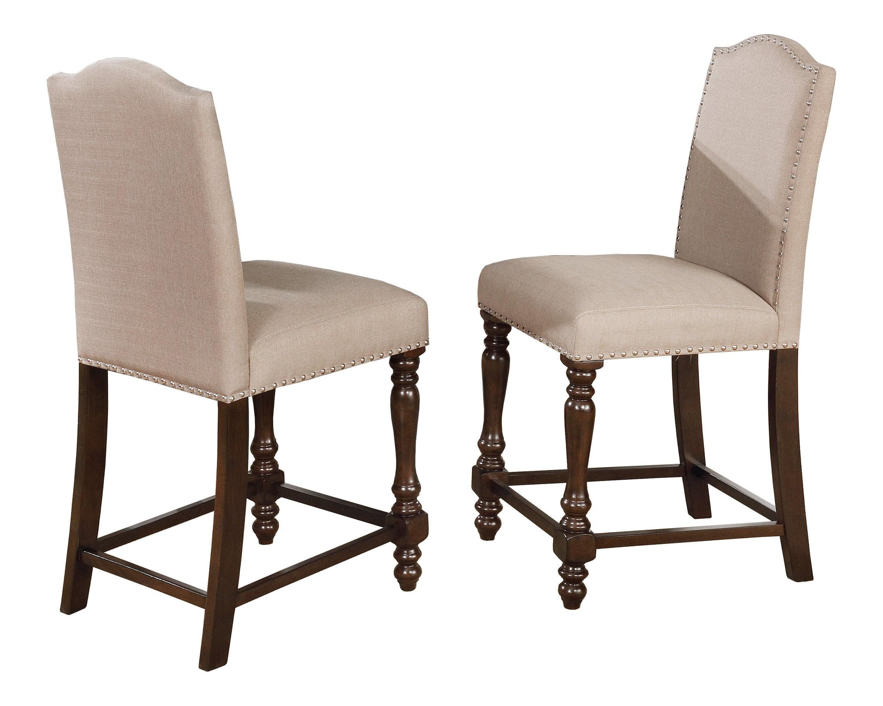 Langley Espresso Classic And Modern Wood Rectangular Counter Extendable Height Set - Ella Furniture