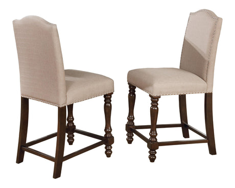 Langley Espresso Classic And Modern Wood Rectangular Counter Extendable Height Set - Ella Furniture