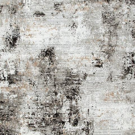 Langwell Black/Gray/White Extra Large Rug - Ella Furniture