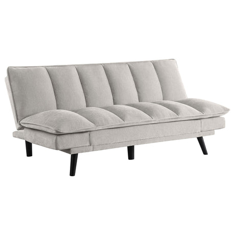 Laredo Upholstered Tufted Convertible Sofa Bed Light Grey 360017 - Ella Furniture