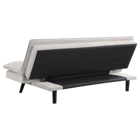 Laredo Upholstered Tufted Convertible Sofa Bed Light Grey 360017 - Ella Furniture