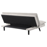 Laredo Upholstered Tufted Convertible Sofa Bed Light Grey 360017 - Ella Furniture