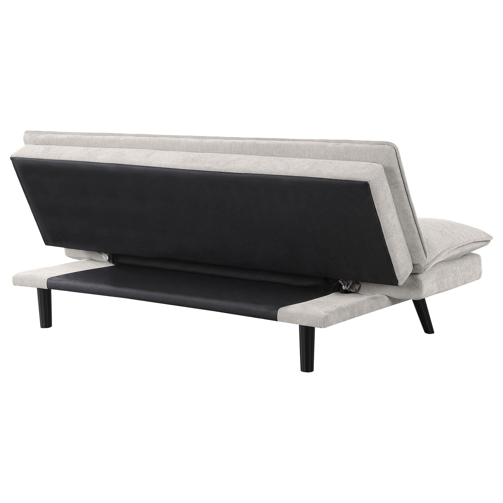Laredo Upholstered Tufted Convertible Sofa Bed Light Grey 360017 - Ella Furniture